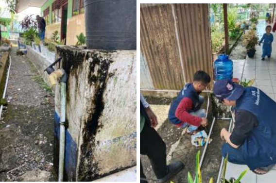 Pembuatan Instalasi perpipaan Untuk Tempat Cuci Tangan