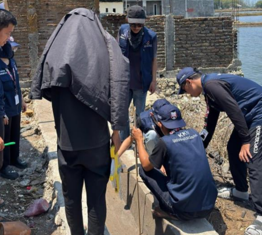 Kegiatan Pengawasan Pembangunan Irigasi Tambak Bersama Pemerintah Desa Bonto Bahari