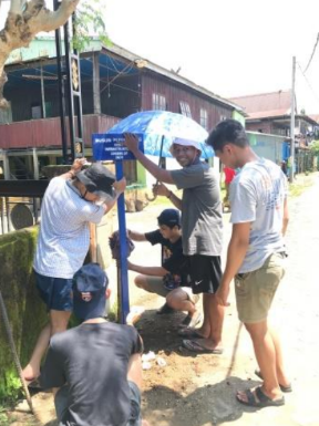 Pembuatan Batas Dusun