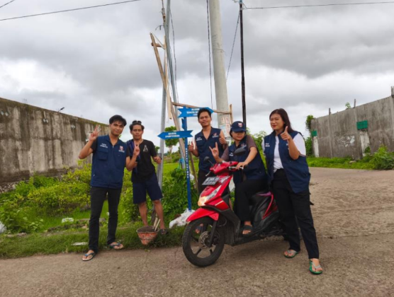 Pemasangan Pembatas Dusun