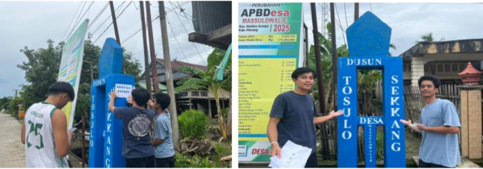 Pengecatan Bata Dusun Desa Massulowalie