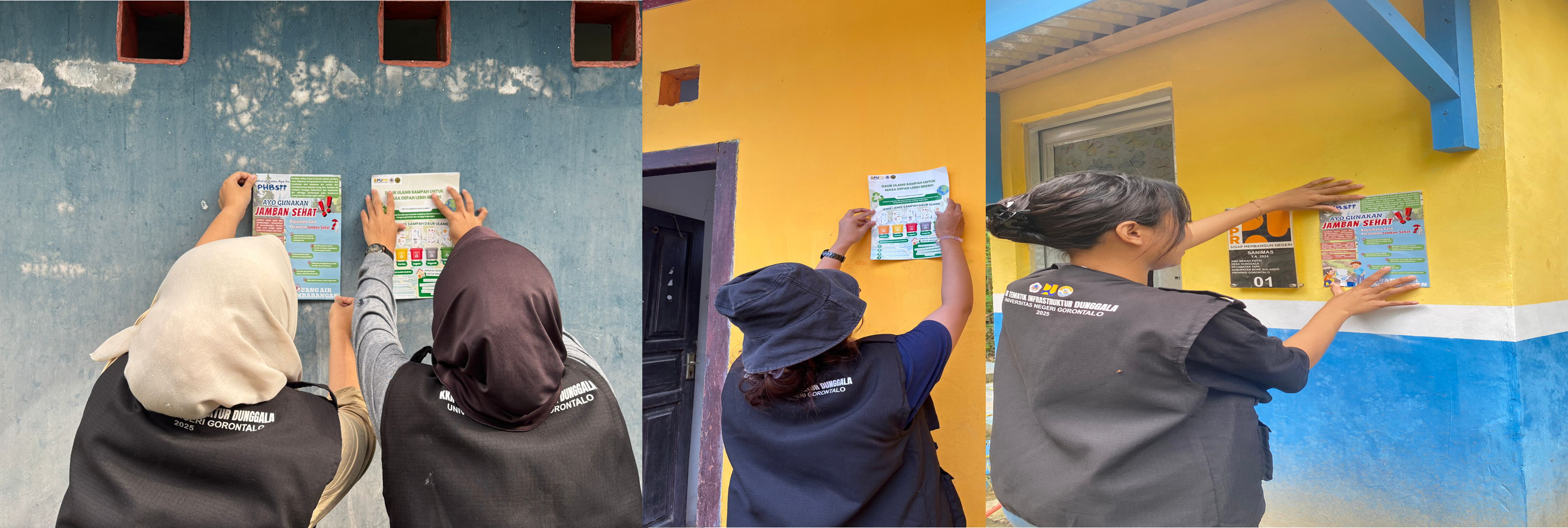 Pendistribusian Poster Perawatan Jamban dan Daur Ulang Sampah