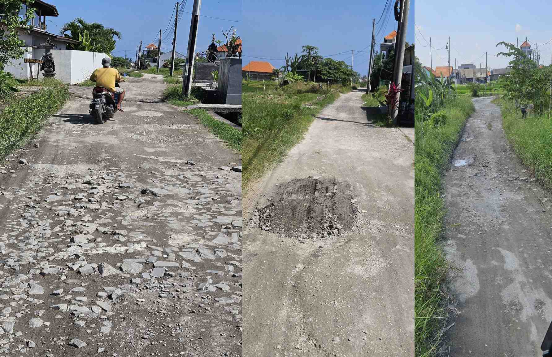 kondisi Jalan di Desa Munggu